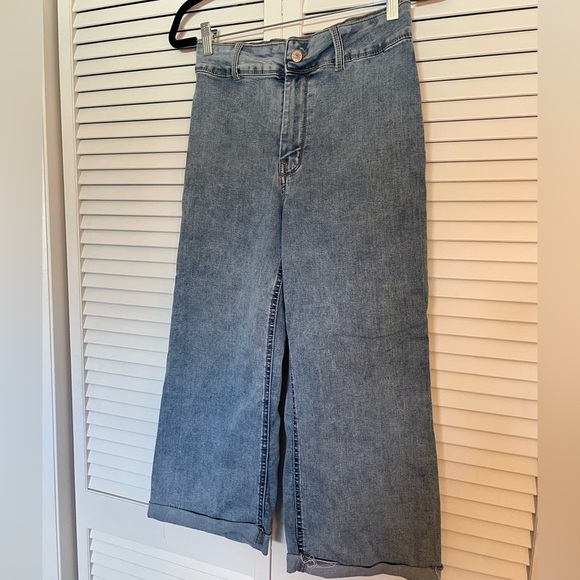 Rewash Denim Cropped Wide Leg Pants - Picture 7 of 7